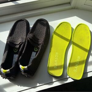 Rothy's Driver Shoes in Brown and Blue Leopard Print